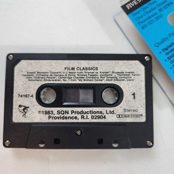 Film Classics Cassette Tape SQN Productions 1983 Featuring Kramer Vs. Kramer & T - Picture 5 of 5